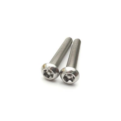 China ISO7380 pan head security pin screw knob ss socket screw stainless steel m3 screw bolt for sale