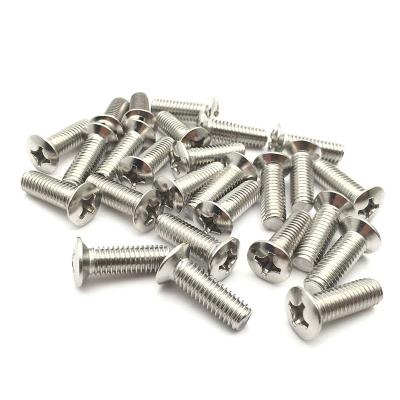 China Manufacturer Oval Chinese Phillips Screw Fastener Stainless Steel Head Oval Phillips Screw M5 M6 M8 M10 for sale