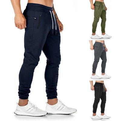 China Factory Price Breathable Bodybuilding Jogger Slim Zipper Pockets Mens Sport Pants for sale