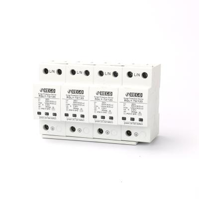 China REGO RGLY-T2120 4P 100KA 120KA SPD RGLY-T2120 Surge Protector Surge Protective Device for sale