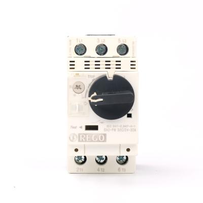 China REGO MPCB GV2-PM 3 Pole 0.1-32A Motor Protection Circuit Breaker GV2-PM for sale