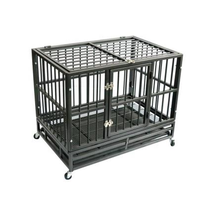 China High quality breathable metal cheap black tube large kennel cage for dog for sale