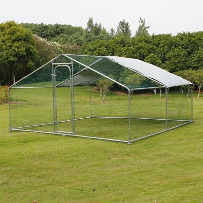 China Outdoor Chicken Walk Large Chicken Pen Enclosure Run Rabbit Metal Wire Cage 4*4m for sale