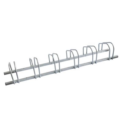 China Wholesale Custom Space Saving 6 Slots Outdoor Steel Bicycle Floor Rack Bike Rack for sale