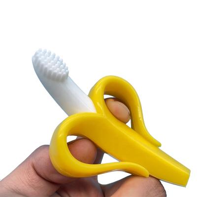 China The soft material is a toothbrush that can clean teether Wholesale Toy For Kids Baby Teething Toy Silicone Baby Teether Fruit Banana Baby Toothbrush Mouth.etc for sale