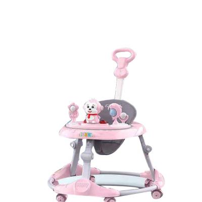 China New Best Fashionable Baby Walker Seven Gears Adjustable Foldable Baby Walker with Music Lighting for sale