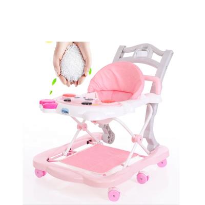 China Multifunctional Hot Sale Multi Function Music Baby Walker with Wheels and Sit Baby Single Walkers for sale