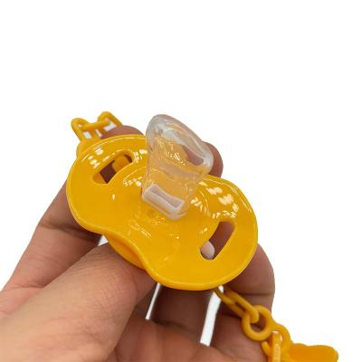 China BPA Free Baby Pacifier Cups Baby Silicone Food Grade BPA Free Silicone Baby Nipple Soother Newborn Pacifier With Chain for sale