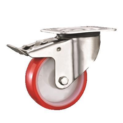 China Manufacturer Hot Sale Swivel Plate 304 Stainless Steel Industrial Caster Plate Free 200mm 8 Inches for sale