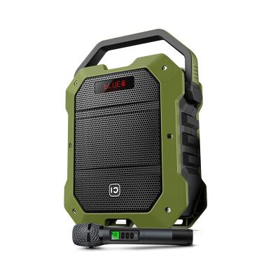 China SHIDU Wireless Portable 8 Inch Triple Bass ECHO Sound FM Waterproof Outdoor bluetooth Speaker With Microphones for sale