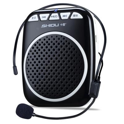 China Disco\bar\club\outdoor tour guide voice line amplifier home belt SHIDU Mini Portable Wired Voice Amplifier 5W for sale