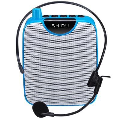 China AUX amplifier. Support SHIDU M500 10W MINI Rechargeable Portable PA Input For Teacher With Wired Microphone Voice Amplifier for sale