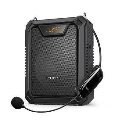 China SHIDU IPX5 Activities Outdoor Waterproof Portable PA Speaker TYPE-C Bluetooth Rechargeable UHF Wireless Voice Amplifier For Teacher for sale