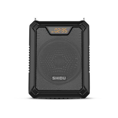 China No Loud SHIDU 25W Voice Rechargeable Battery Outdoor Waterproof Portable Amplifier With Wireless Microphone for sale