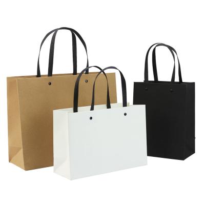 China Hot Selling Recycled Materials Factory Paper Bag Food Delivery Customized Paper Bag In Paper Bags With Handle for sale