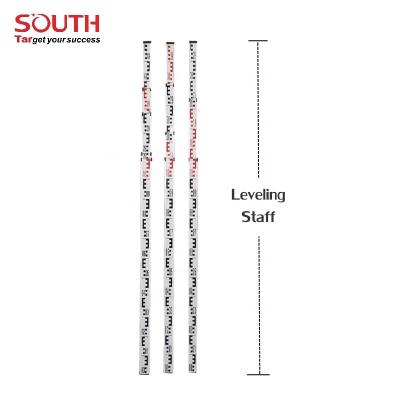 China 3m AGR3 Aluminum Leveling Staff For Survey Leveling Staff Bubble for sale