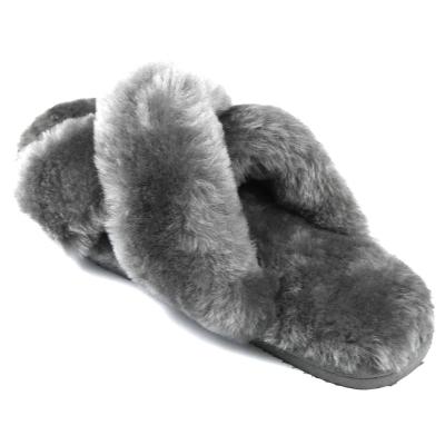 China Fashion Factory Trend Real Fur Mink Slippers Women High Quality Custom Made Mink Slippers Ladies Shoes Home Slippers for sale