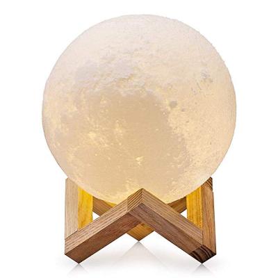 China Ultrasonic Cool Mist Aroma Diffuser Humidifier 880ML Household Moon Light Lamp 3D LED Lunar Humidifier for sale