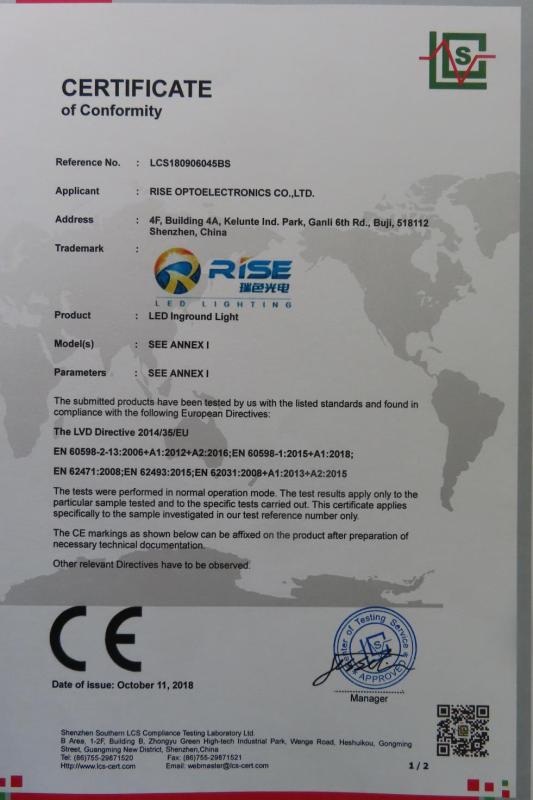 CE - Rise Optoelectronics Co., Ltd.