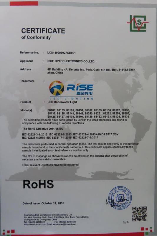 RoHS - Rise Optoelectronics Co., Ltd.