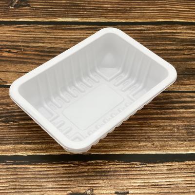 China Eco-Friendly Disposable White Blister Packaging Large Fruit/Vegetable Meat RPP/PP Frozen Packing Plastic Food Tray for sale