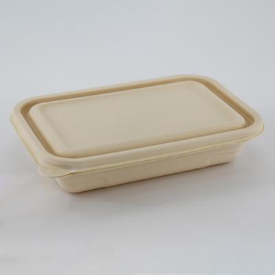 China 2021 New Design Degradable Microwave Safe Degradable Food Container Bio Food Packing Bowl Cornstarch Food Container for sale