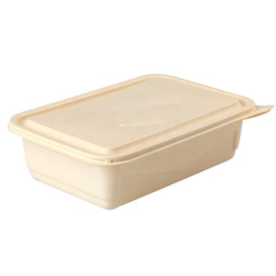 China Biodegradable Food Packaging 100% Biodegradable Food Container Cornstarch Disposable Takeaway Lunch Box for sale