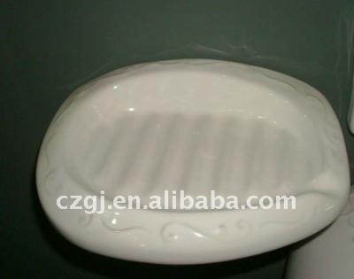 China Sustainable Ceramic Shower Soap Holder for sale