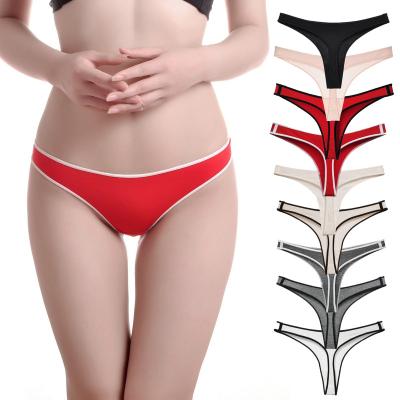 China Wholesale Ladies Breathable One-piece Seamless Cotton Panties Women Sexy Thong for sale