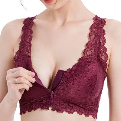 China Maternity and Nursing Pregnancy Bras Breathable Front Closure Nursing Pregnant Women Postpartum Lace Bralette for sale