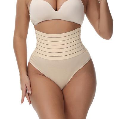 China Seamless Women High Waist Slimming Tummy Control Panties Seamless Thong Shapewear Magic Body Shaper for sale