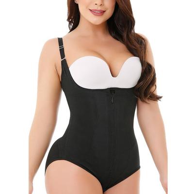 China Hot Selling Bodybuilding Plus Size Sexy Viable Jumpsuit Seamless Body Shaping Clothes Hip Lifting Shaper for sale