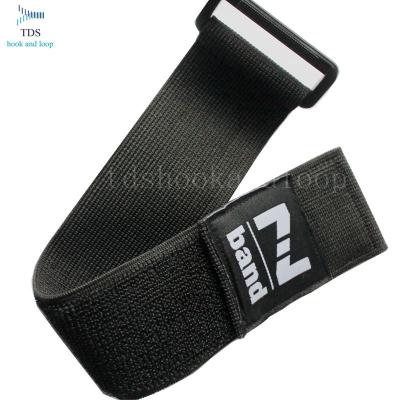 China Durable Custom Nylon Stretch Hook And Loop Belt With Buckle for sale