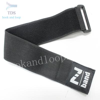 China Nylon& plastic reusable tie elastic cable strap with D-ring buckle for sale