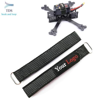 China Wholesale Customized Anti-Corrosion Factory Logo Hook And Loop Battery Straps With Non Slip Strap for sale