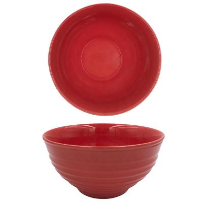 China Viable Reliable Ramen Soup Cereal Ceramic Mixing Salad Bowl Big Punch Bowl for sale