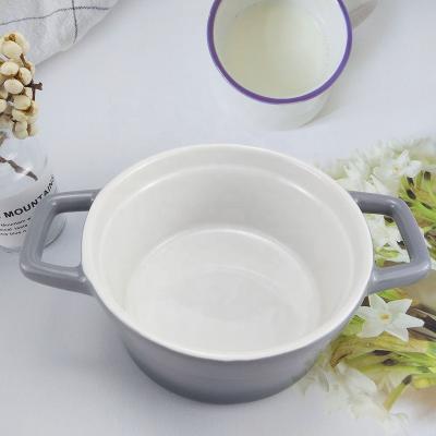 China Sustainable Strict Highly Stackable Round Fruit Noodle Quality Control Ceramic Soup Bowl for sale