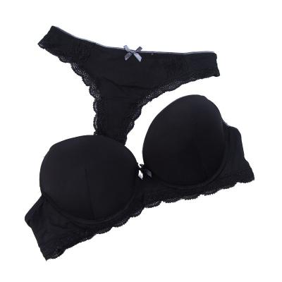 China Spandex/polyester ladies fashion bra sexy bra panties set pictures new design sexy bra and panties for sale