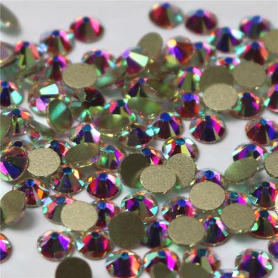 China Best quality flatback rhinestone ab hotfix wholesale flatback crystal nail art rhinestone for sale