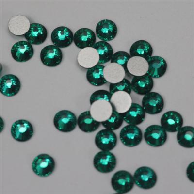 China Flatback For Nail High Quality All Size Hotfix Flat Back Blue Peacock Non Round Glass Beads for sale