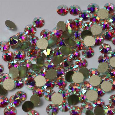 China Best Quality Wholesale ss20 Flatback Rhinestone ab hotfix flatback crystal nail art rhinestone for sale