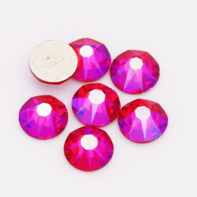 China Faux stone flatback 2088/8+8 light siam hotfix ab 109 no for apparel accessory nail art for sale