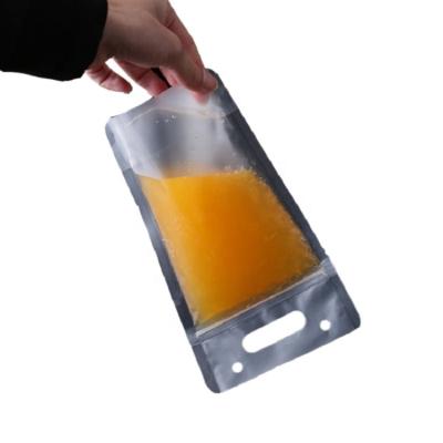 China High Quality Custom Wholesale Beverage Bag Clear Plastic Zipper Pouches Stand Up Bags for sale