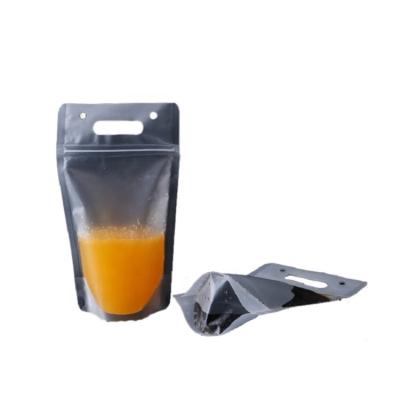 China Hot Selling Product Beverage Carrying Plastic Pouch Food Grade Packaging Pouch Zipper Beverage Bag for sale