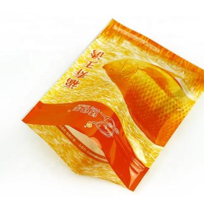 China China Recyclable Factory Made Three Sides Heat Sealed Plastic Bag For Fish Bait Package With Clear Window for sale