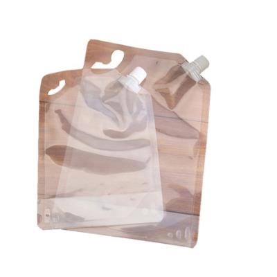 China Compound Beverage in China Beverage Storage Plastic Pouch Holder Clear Beverage Spout Bag for Sale for sale