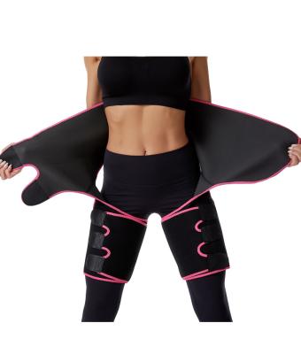 China Breathable High Waisted Three In One Hip Lifting Sweat Abdomen Plastic Hip Belt Restraint Pants Shapewear Jumpsuit For Women for sale