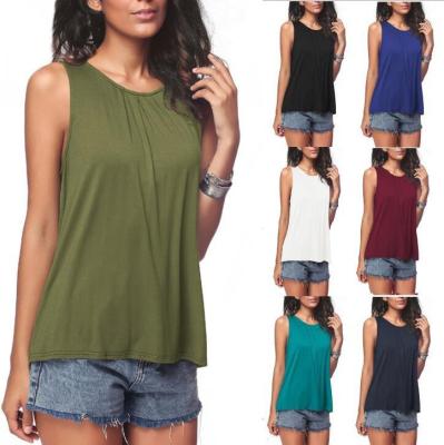 China Others Wholesale Casual Loose Fit Sleeveless T Shirt Backless Hole T Shirt For Women - for sale