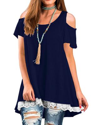 China Gothic Women's Round Neck Short Sleeve Elastic Dress Suitable For Home Sports Leisure for sale