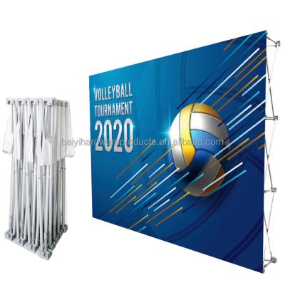 China Healthcare Institute Custom Events Portable Trade Show Exhibition Cloth Booth Backdrop, Trade Show Pop Display for sale